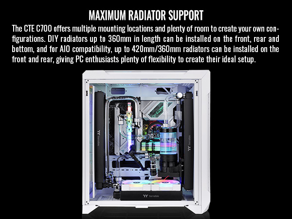 Thermaltake CTE C700 Air Snow Mid Tower with Centralized Thermal